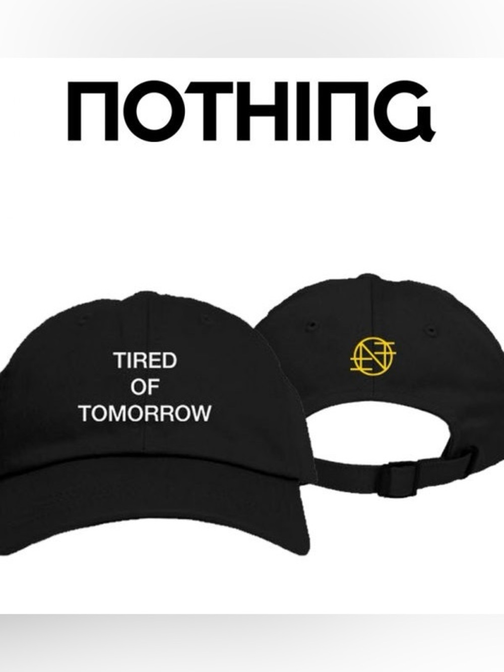 Nothing Band Black Tired of Tomorrow Hat